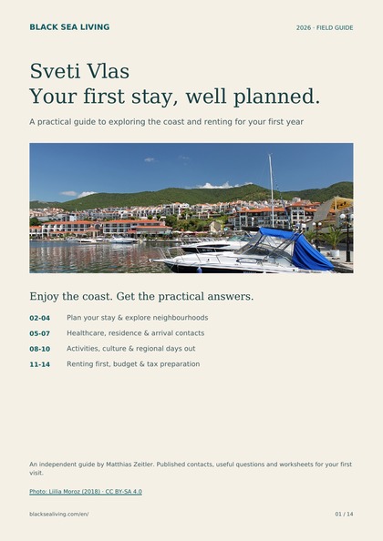 Cover of the Sveti Vlas starter guide